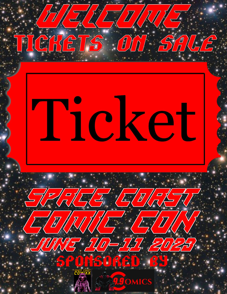SPACE COAST COMIC CON TICKETS 2023 JUNE 15 AND 16TH 2024